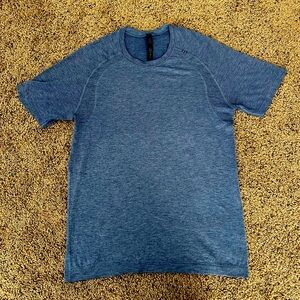 Lululemon Men's Metal Vent Tech Short Sleeve (Midnight Shadow/Tempest Blue, S)